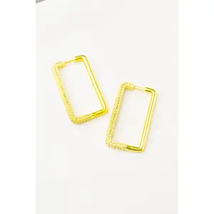 Hope Earrings - Metallic Lime Punch