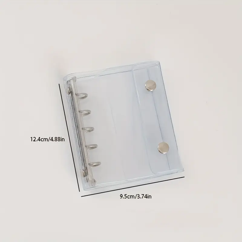 Portable M5-A8 Ring Binder Planner Kit, Coffee Mocha Design, Includes Dividers, Calendar, Storage Bag, Inner Pages, Envelopes for Scrapbooking