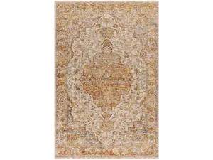 Livabliss Mona Lisa MNI2308-67RD 6ft7in Machine Woven Round Home Decor Rug, Multicolor Medium Pile Indoor Rug with Natural Charm, Home Decor Rugs