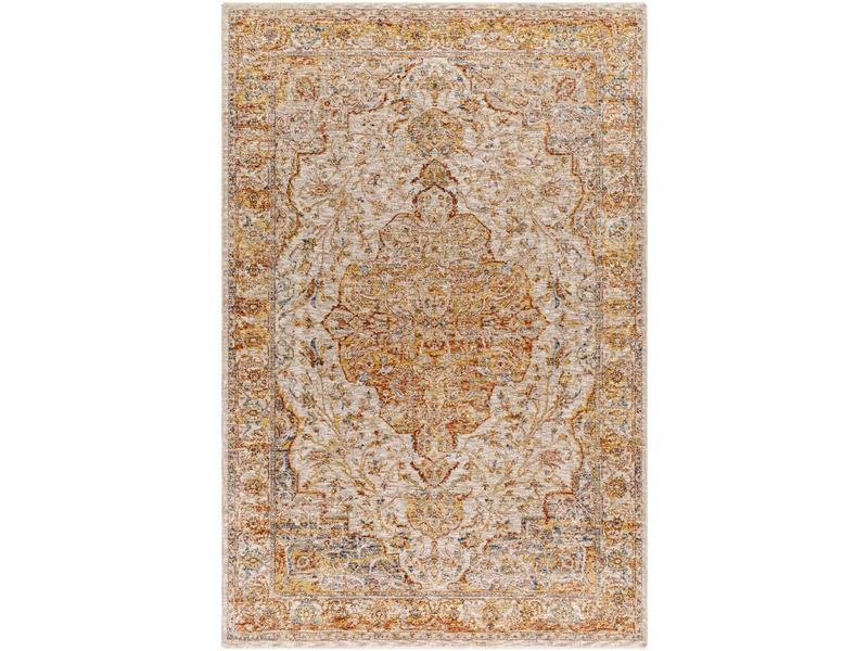 Livabliss Mona Lisa MNI2308-67RD Durable 6ft7in Machine-Woven Polyester Round Design Area Rug, Multicolor Medium-Pile Indoor Home Decorative Rug with Natural Charm, Round Design Area Rugs