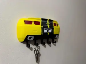 Bumblebee Camaro Inspired Key Holder Wall Art Durable Material Compact Design for Car Enthusiasts and Art Lovers Decorative Key Organizer for Any Room