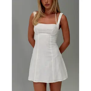 Kourtnae Halter Mini Dress White