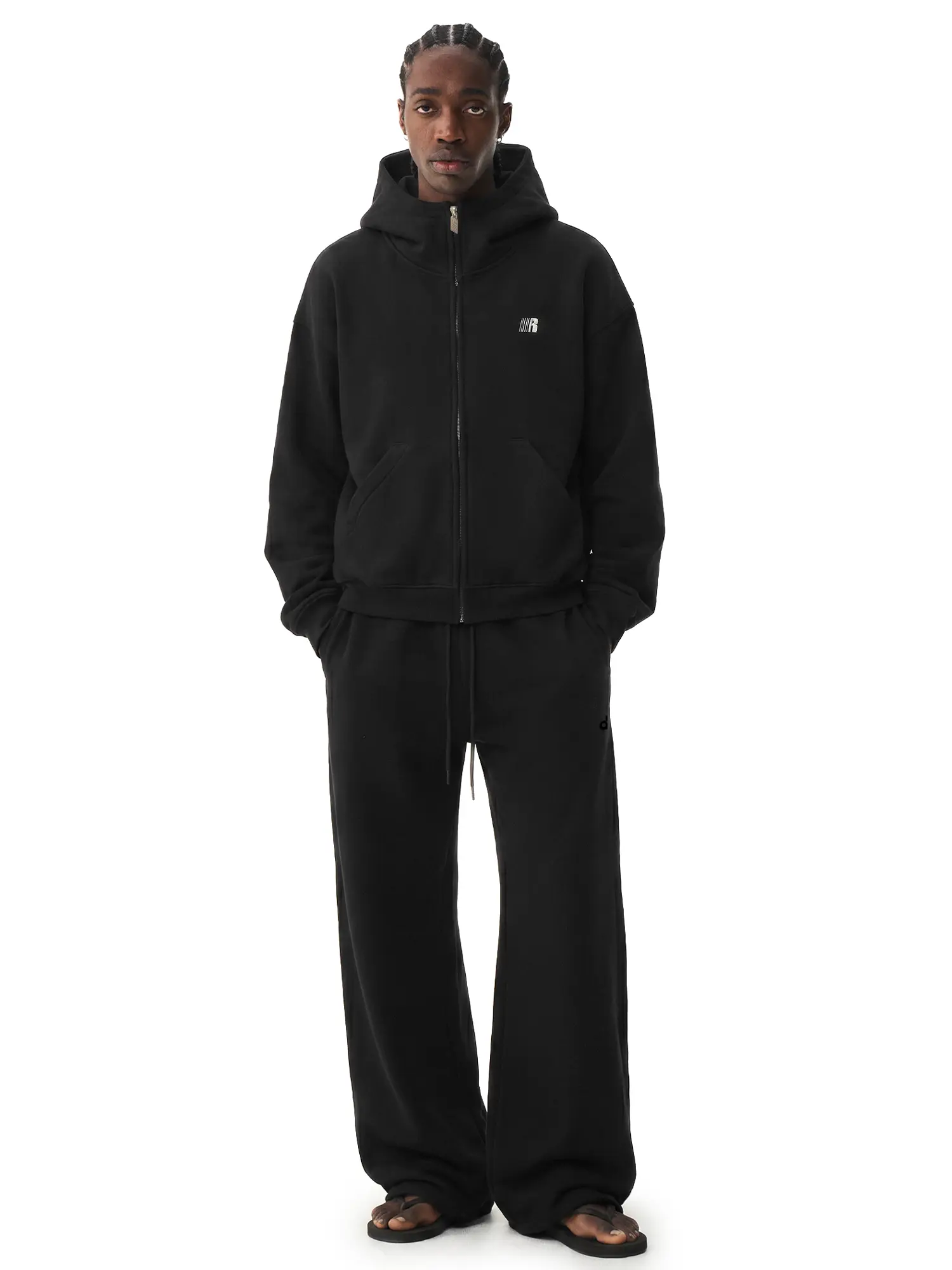 FDR Wide Leg Sweatpants for Men & Women | Casual Loose Baggy Joggers with Pockets Solid Color Comfy Lounge Pants Basic Everyday Bottoms