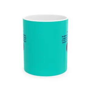 Heart and Quote Teal Ceramic Mug | Inspirational Quote Coffee Mug