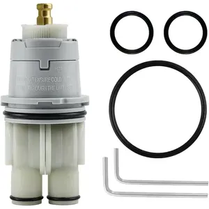 RP46074 Compatible with Delta 13/14 Series Bath Tub Shower Faucet Single Handle Universal MultiChoice Rough-in Valve Monitor Cartridge Repair Assembly Plumbing Parts
