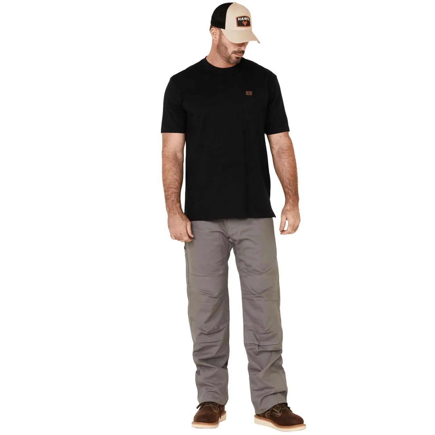 Hawx Men's Steel Stretch Canvas Work Pants - Hf19pa1-Stl