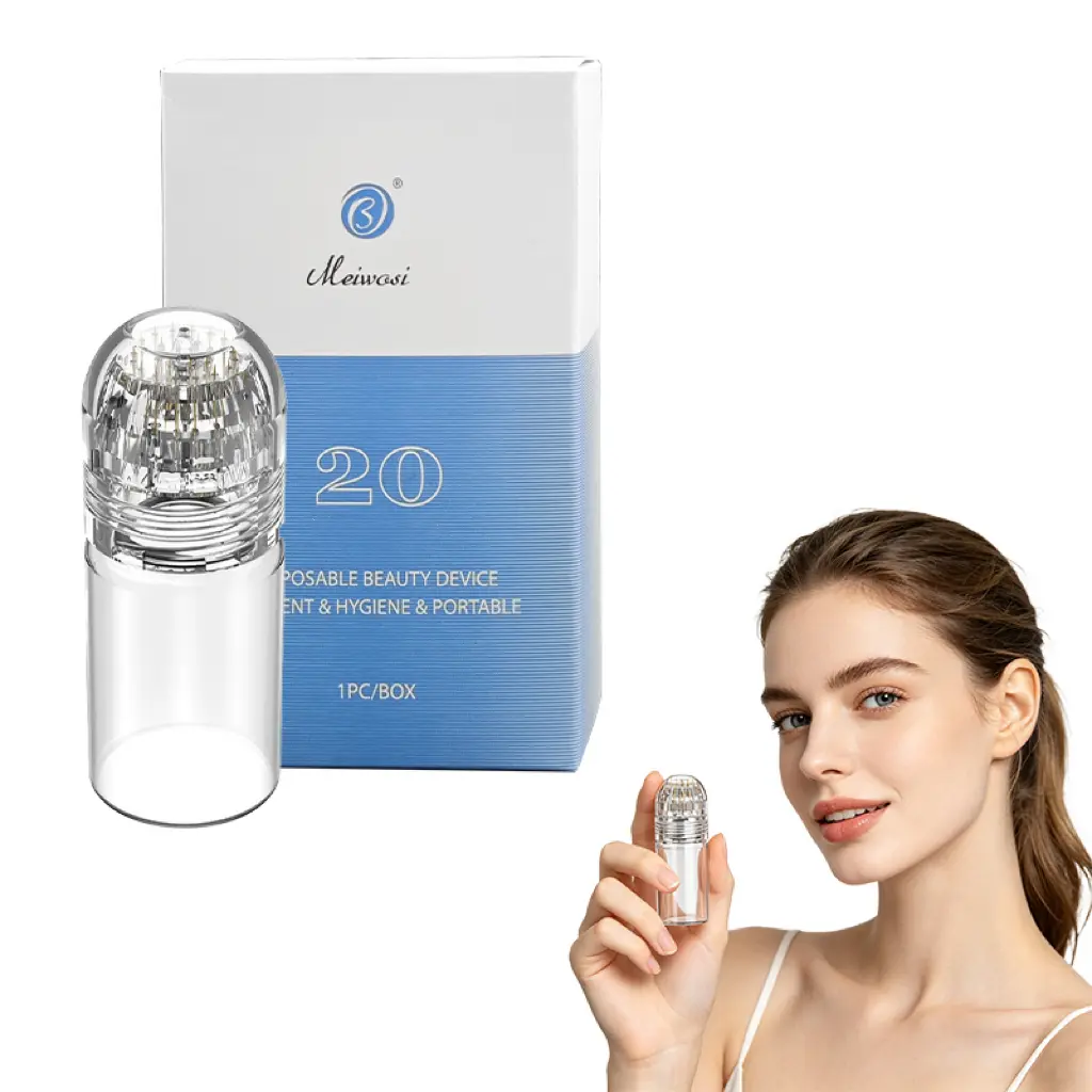 Household 0.25 mm moisturizing essence roller applicator bottle, portable glass and plastic skincare roller, gentle facial care tool, suitable for family skin regeneration care.