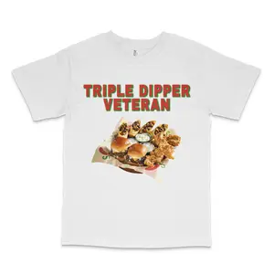 Triple Dipper Veteran Custom Printed T-Shirt