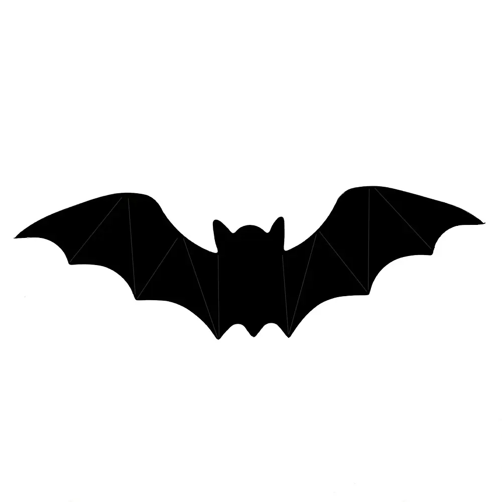 3D Bat Light LED Decorations, 12pcs/60pcs Halloween Spooky Ornaments, Bendable Wall Stickers with Smooth Bubble-Free Application, Easy Install Battery Powered Glowing Decor, Non-Remote Indoor Decor for Home, Party, Window, Door, Festival