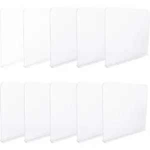 Shelf Dividers for Closet Shelf Organizer, 10 count Clear  Closet Divider Separator for Storage and Organization, Bedroom Organizer for Any Thickness of Shelves, 11.8''x11''