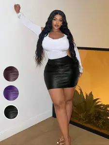 Plus Size Bodycon Dress, Elegant High Waist Split Thigh Long Sleeve Maxi Dress, Summer Fashion Party Wear, Women's Clothing