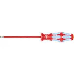 Wera 3160 i VDE Insulated screwdriver for slotted screws, stainless, 0.6 x 3.5 x 100 mm