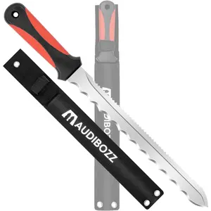 Insulation Knife & Sod Cutter Knife, 11.14-Inch Stainless Steel Sharp Double Sided Blade for foam insulation, Rockwool and Lawn Repair