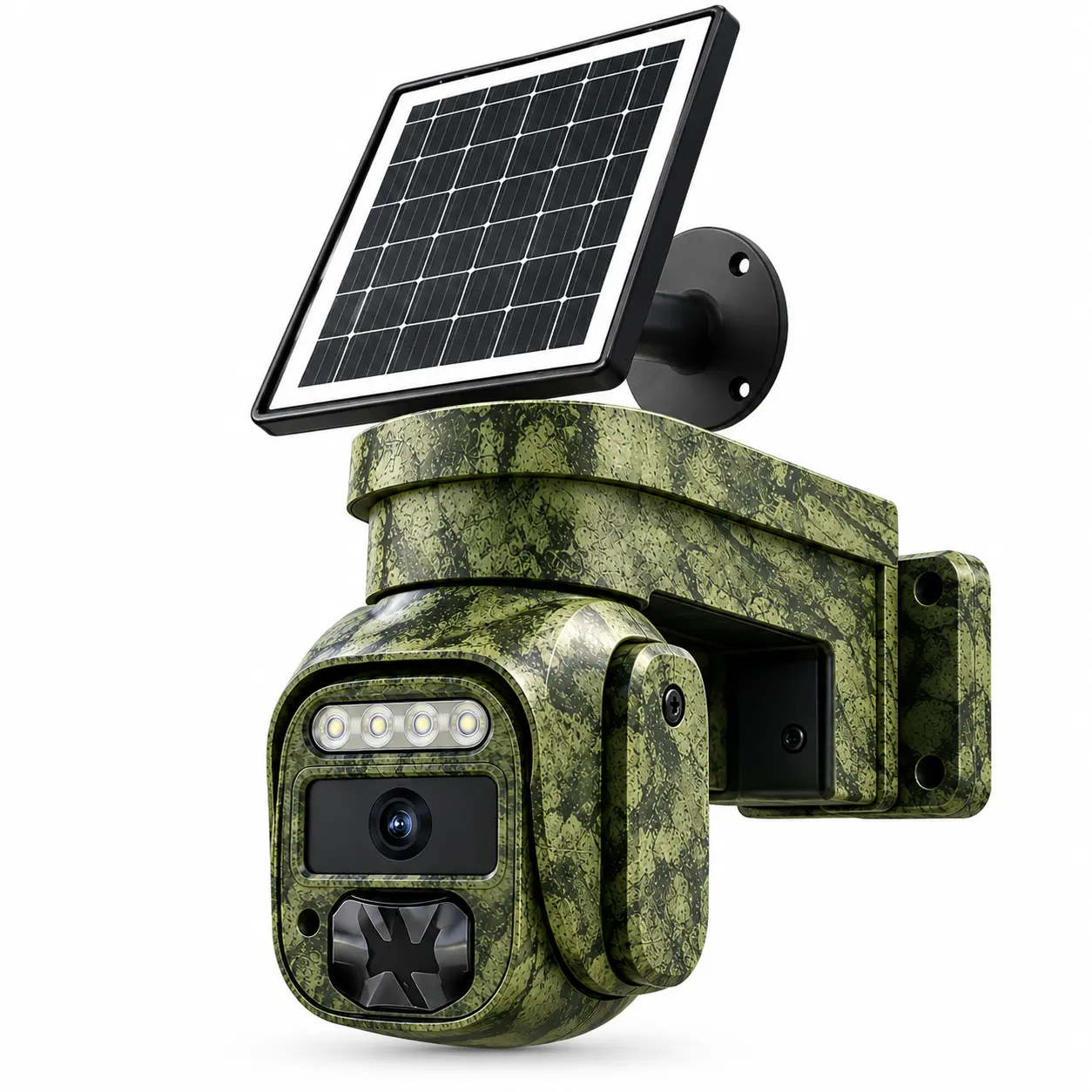4G LTE Cellular Trail Camera-Q8, 360° PTZ Outdoor Security Wildlife Cam, 4K UHD, Solar Powered, Built-in SIM Card, Waterproof, No WiFi Needed for Hunting & Farm Monitoring,techvibes