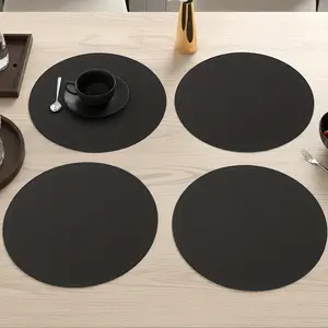 4PCS Silicone microwave oven heat-resistant multifunctional mat, circular anti slip insulation mat, heat-resistant hot pot rack, can opener and dishwasher safety mat, splash proof mat, grill, insulation mat, pot mat, drain mat