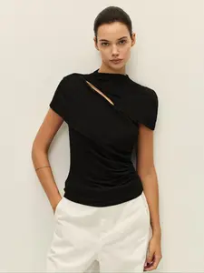 Elodie - Maisie Slash Short Sleeve Top - Sz S