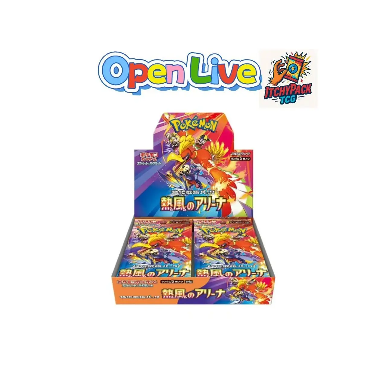 sv9a Pokmon Trading - Heat Wave Arena Booster Box '' Card - TikTok  Shop