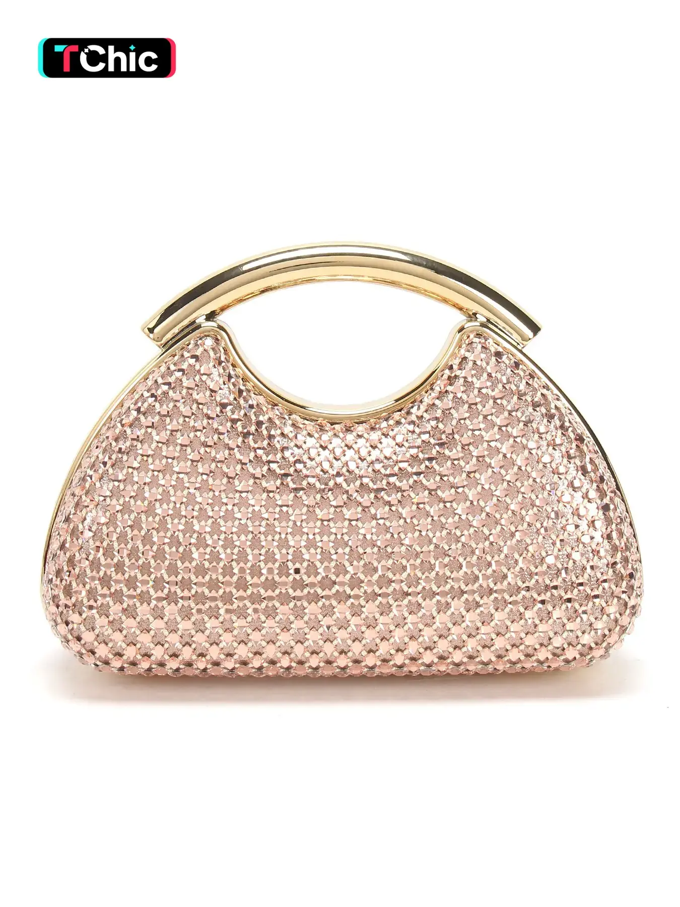 Luxury Rhinestone Embellished Women's Evening Clutch, Elegant Clutch, Shoulder Clutch, Acrylic Handbag, Wedding Party Clutch Bag with Detachable Shoulder Chain for Crossbody Wear, Magnetic Closure, Ideal for Holiday Gifts and Casual Outings