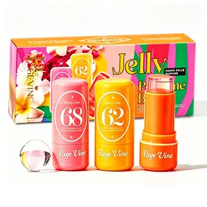3 Pack Jelly-Like Personal Fragrance Balm, Up to 10 Hours Slow-Release Fragrance, Non-Greasy Antiperspirant for Armpit Hands, Lightweight Transparent Deodorant Stick, Daily Use for School Office Commute Hot Weather