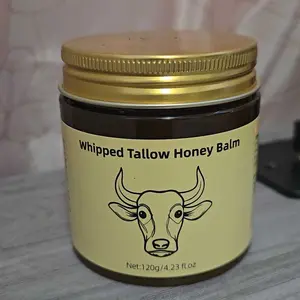 Beef Tallow Cream, Butter Honey Moisturizing Cream, Nourishing and Hydrating Face Cream, Dewy Skin Cream, Body Lotion Suitable for All Over the Body