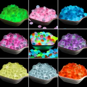 40pcs 12mm Glow  In The Dark Silicone Lentil  Beads Abacus Bead For Jewelry Making Luminous In The Dark DIY Bracelet Necklace Accessories