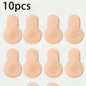 5 Pairs 8cm Disposable Bust Lift Tape, Seamless Backless Bra, Push Up Design, Anti-Sagging, Suitable for Plus Size Women