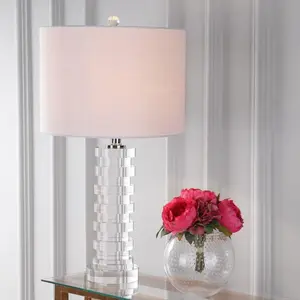 JONATHAN Y Sasha Crystal LED Table Lamp , for bedroom, living room, foyer, hallways, dining room, dorms