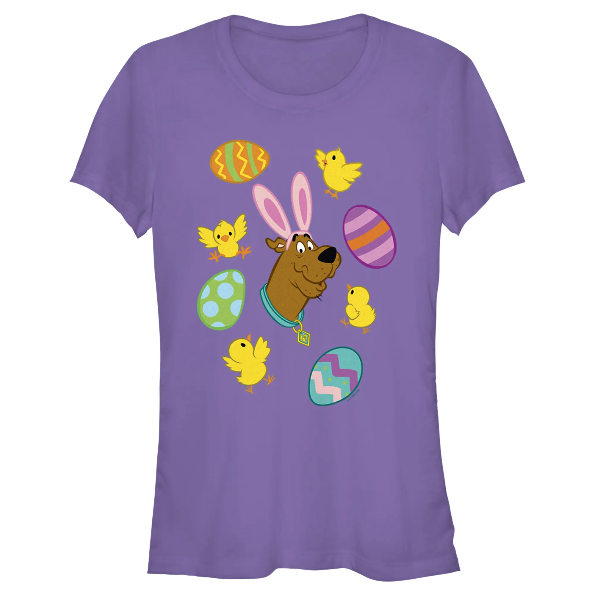 Juniors Womens Scooby Doo Bunny Ears Scooby T-Shirt