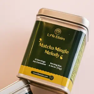Lyfe Elixirs Matcha Mingle Melody Powder Ceremonial Grade Green Tea Blend with Ashwagandha & Mint 15 Servings Jitter-Free Energy Boost US Made Beverage
