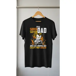Super Dad Dragon Ball Anime Print Summer T-Shirt Print Tee Short Sleeve
