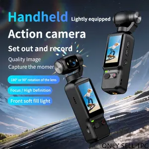 Portable 1080P Pocket Camera, 180° Manual Rotation, Large Capacity Battery, HD Video, Outdoor Vlogging, Lightweight Design