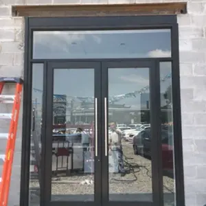 Storefront glass door