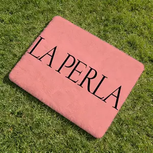 La Perla Floor Mat Soft Flannel Non-Slip Area Rug Water Absorbent Thick Floor Mat for Bedroom Living Room Kitchen Hallway Entryway Indoor Outdoor Durable Home Decor Mat
