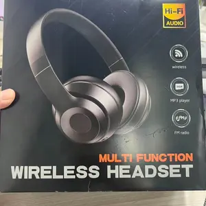 MAX 2X Upgraded Bluetooth Headset, Wireless Headphones with Magnetic Earcups, Stereo Sound, Lightweight Foldable Design, 3.5mm Audio Cable Compatible for Travel & Work