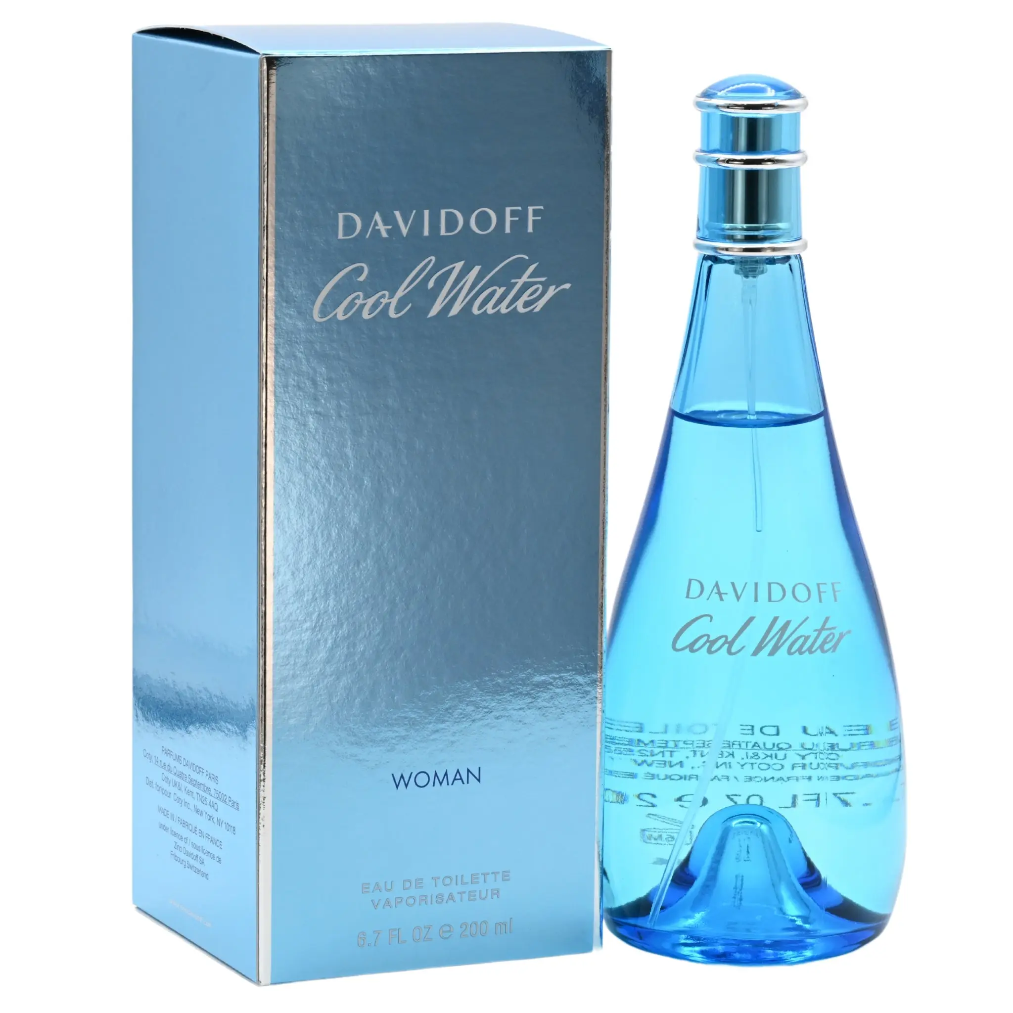Davidoff Women's Cool Water EDT Fragrance - 6.7 fl oz, New in Box, Citrus-Woody Fragrance Scent Blend, for Casual Wear, Women's Fragrance