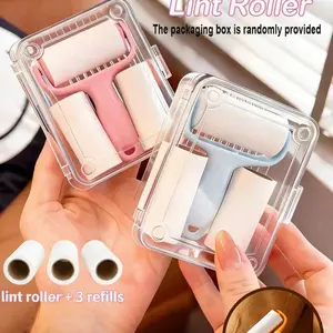 Portable Travel Brush Roll – Mini Brush Roll for Outdoor Trips, Business Trips, Home, Car, Essential Pet Hair Cleaning Tool