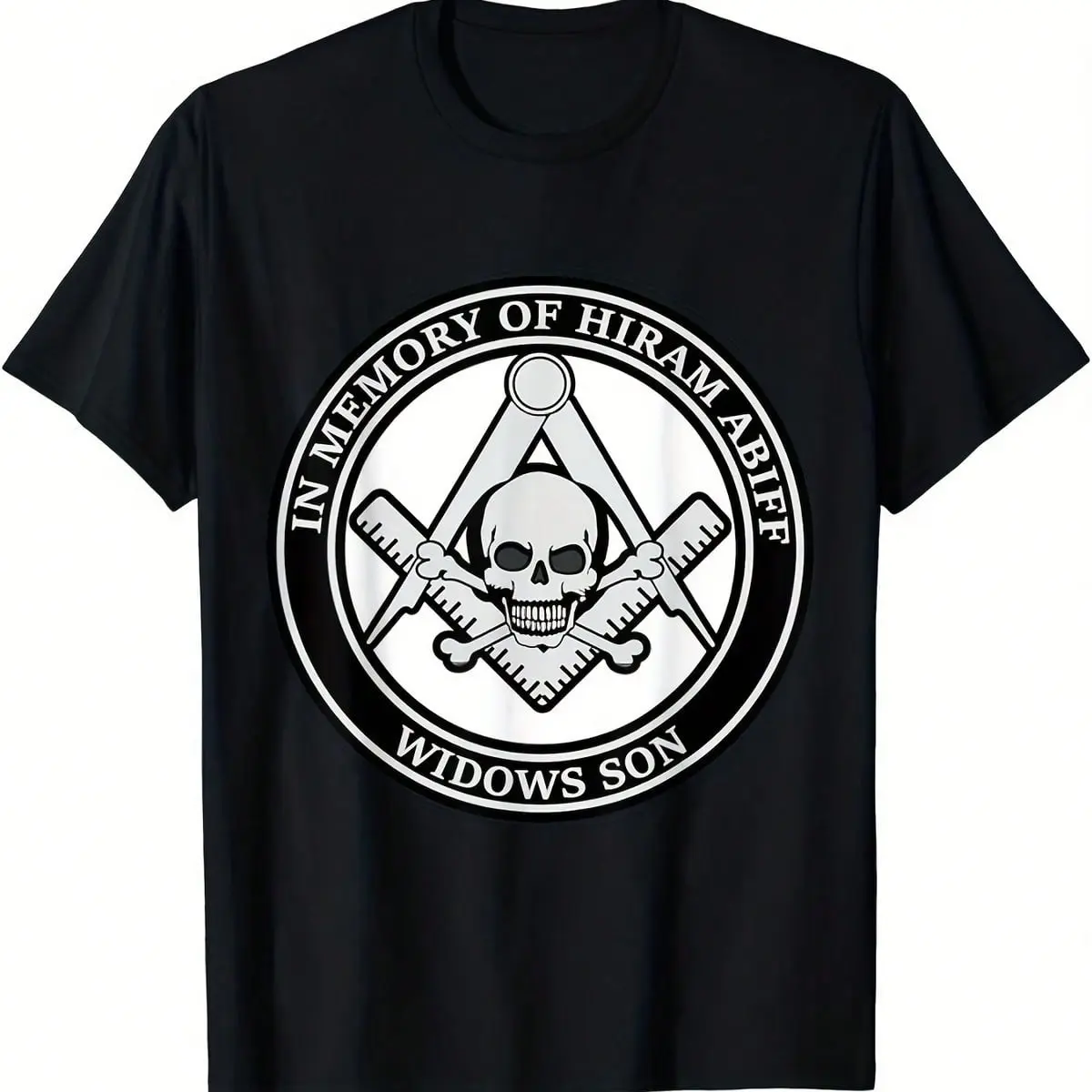 NEW LIMITED In Of Hiram Abiff Widows Son Masonic TShirt Casual Mens Plus Size Tee
