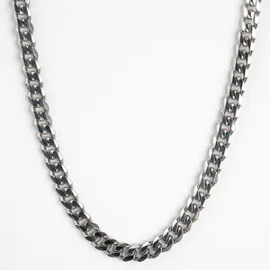 Classic Silver Cuban Chain - 7mm