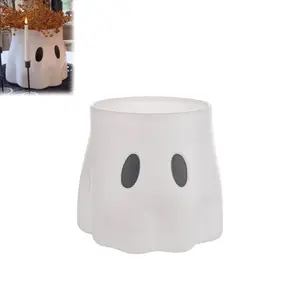 EZ Ghostly Outdoor/Indoor Bucket Planter/Candy Holder - Spooky Halloween Decoration - Ornaments