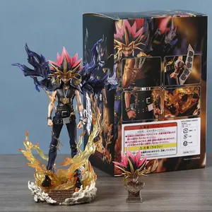 26cm Yu-Gi-Oh! Duel Monsters Yami Yugi PVC Figure Model Collectible Toys Doll Gift