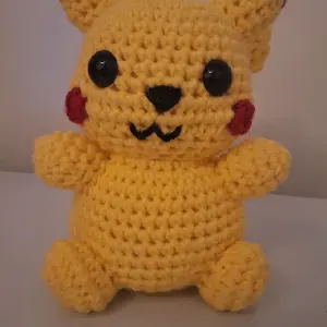 Crocheted pokémon plushie