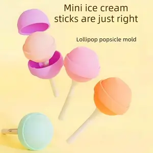 4PCS DIY Creative Popsicle/Ice Cream Mold for Home Use — Food Grade, Easy to Release