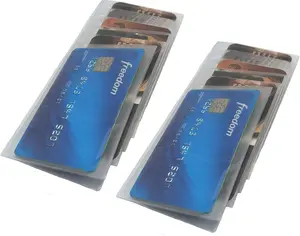 Set of 2 - Plastic Replacement Insert For Checkbook Wallets,Ultra Slim, Card Or Picture Insert