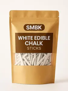 SMBK Edible White Chalk Pencils, Natural Slate Sticks for Pica, Indian Clay Dirt Chalk, 110 gm