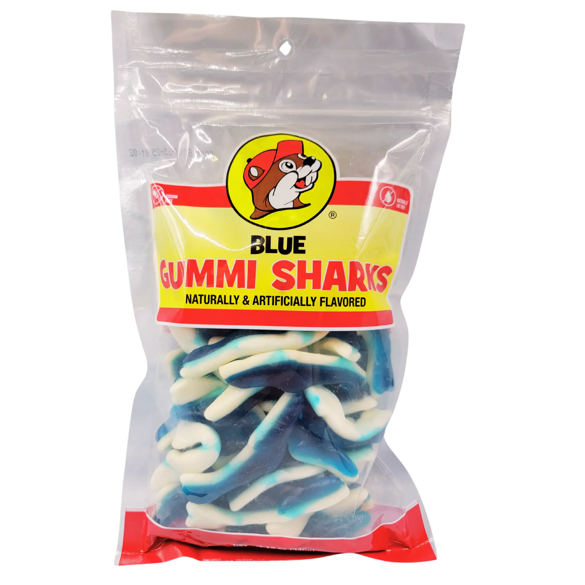Buc-ee's 12oz Resealable Bag of Flavored Gummi Sharks candy pack Buc-ee's 12oz Resealable Bag of Flavored Gummi Sharks candy pack