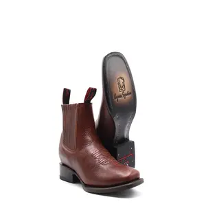 2663828 - Men's Vaquero Signature Wide Square Ankle Toe Boots Paddock Walnut