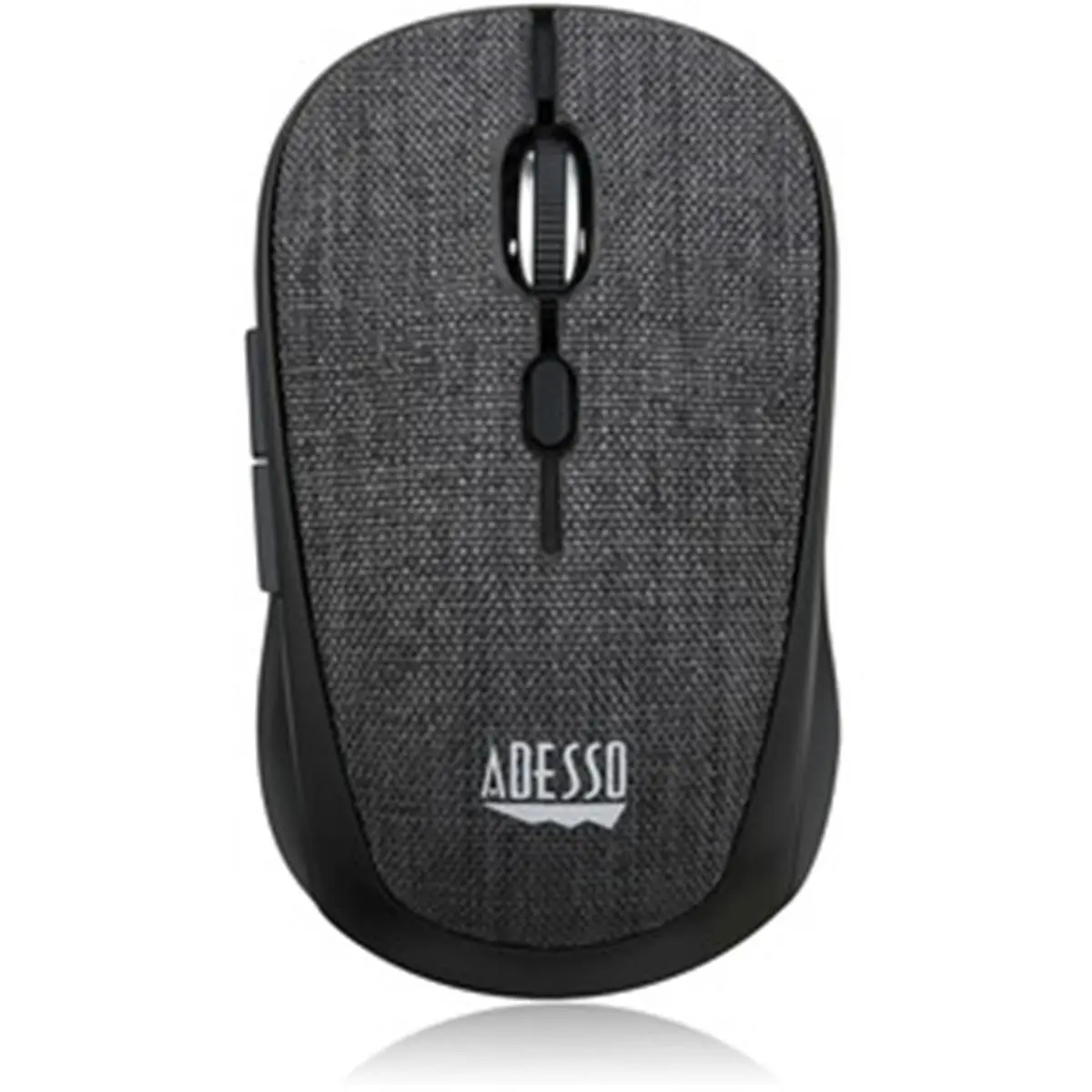 Adesso IMOUSE S80B 2.4GHz Wireless Fabric Optical Mini Mouse - Black, Portable and Compact, Better Speed and Accuracy, Excellent Control, Minimal Hand Movement, Environmentally Friendly