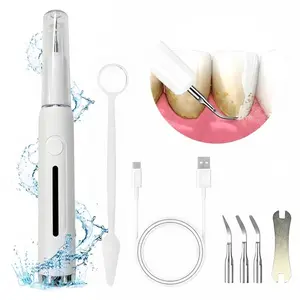 Ultra-Sonic Dental Plaque & Tartar Remover: 2.2M High-Frequency Vibrations, 6 Cleaning Modes with UV Sanitizing Base & Safe Gum Sensor Technology