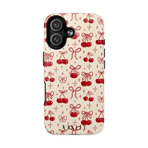 Limited Edition Cherry bow Case- (ONCE OUT OF STOCK ITEMS ARE SOLD OUT FOREVER) - Cute & Trendy MagSafe Compatible Protective Phone Case, Shockproof & Stylish Design Smartphone Protection