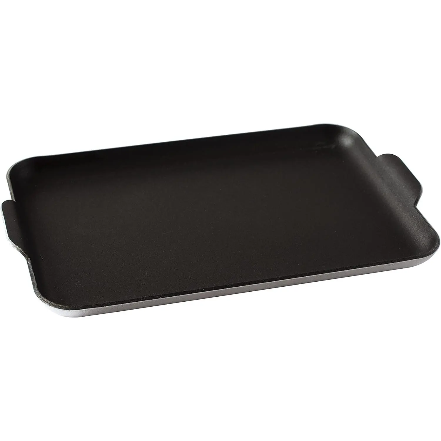 Nonstick Mid-Century Compact Rectangular Mini Griddle - Black, Portable Outdoor Gas Cookware Pan, Nonstick Griddle, Portable Outdoor Griddle